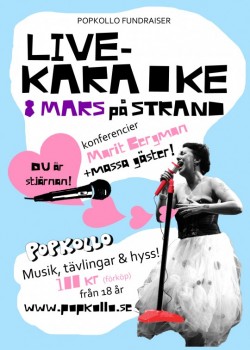 Fundraiser Popkollo 8 mars 2011